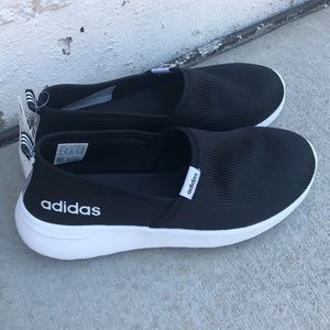 NWT Adidas Black Lite Racer Slip-On Shoes size 7